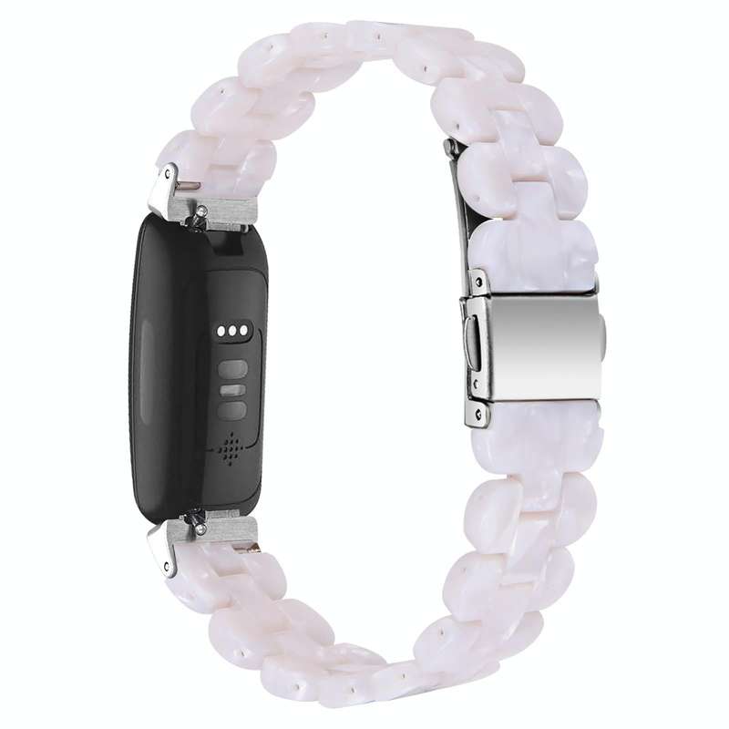 For Fitbit Inspire 2 / Inspire Oval Resin Watch Band(Pearl White)