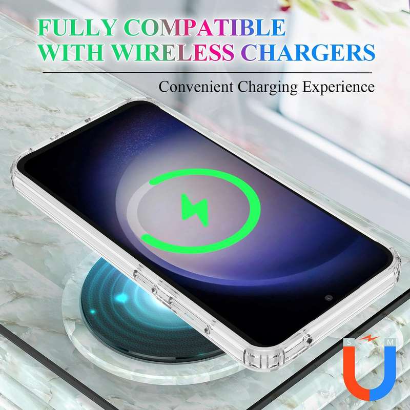 For Samsung Galaxy S23 FE 5G MagSafe Clear Acrylic PC Hybrid TPU Phone Case(Transparent)