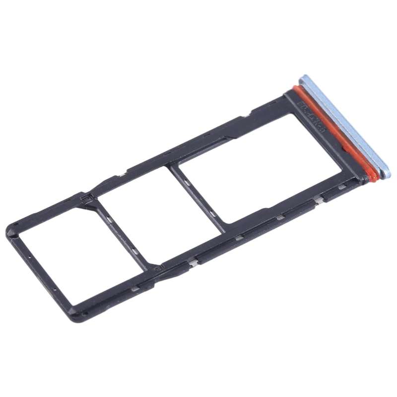 For Tecno Pop 5 LTE SIM Card Tray + SIM Card Tray + Micro SD Card Tray (Baby Blue)