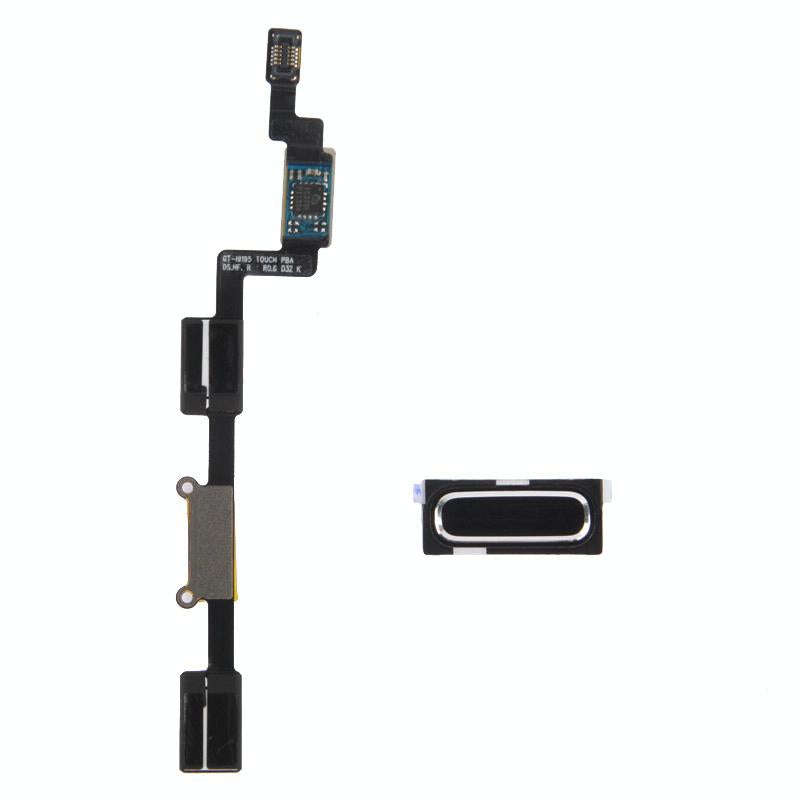 For Galaxy S4 Mini / i9195 LCD Middle Board with Button Cable,  (Black)