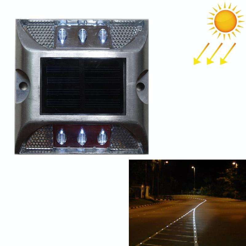 Solar Square Road Stud Light Car Guidance Light Road Deceleration Light, Constantly Bright Versio...
