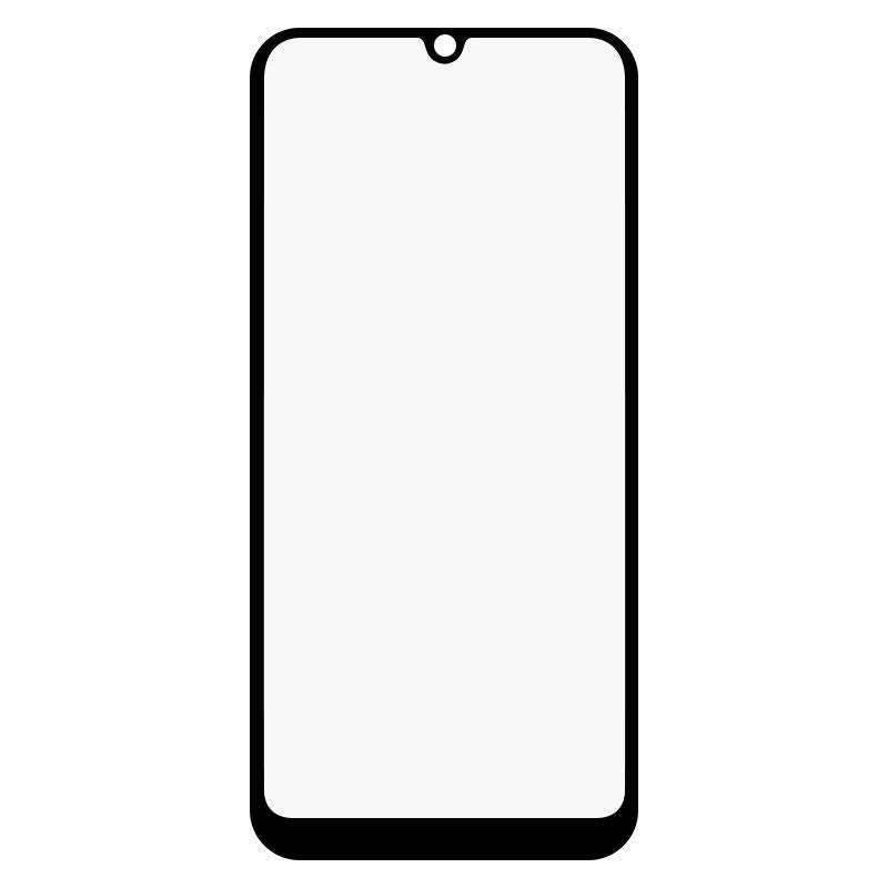 For Huawei Y6p Full Glue Full Screen Tempered Glass Film(Black)
