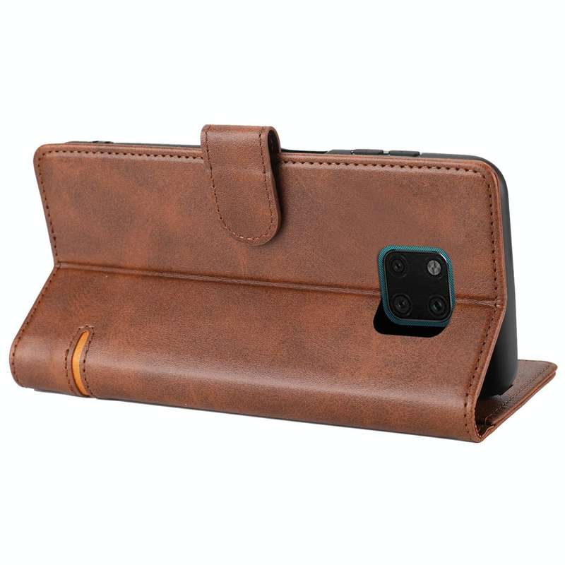 For Huawei Mate 20 Pro Classic Wallet Flip Leather Phone Case(Brown)
