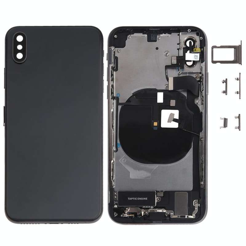 Battery Back Cover Assembly (with Side Keys & Speaker Ringer Buzzer & Motor & Camera Lens & Card ...