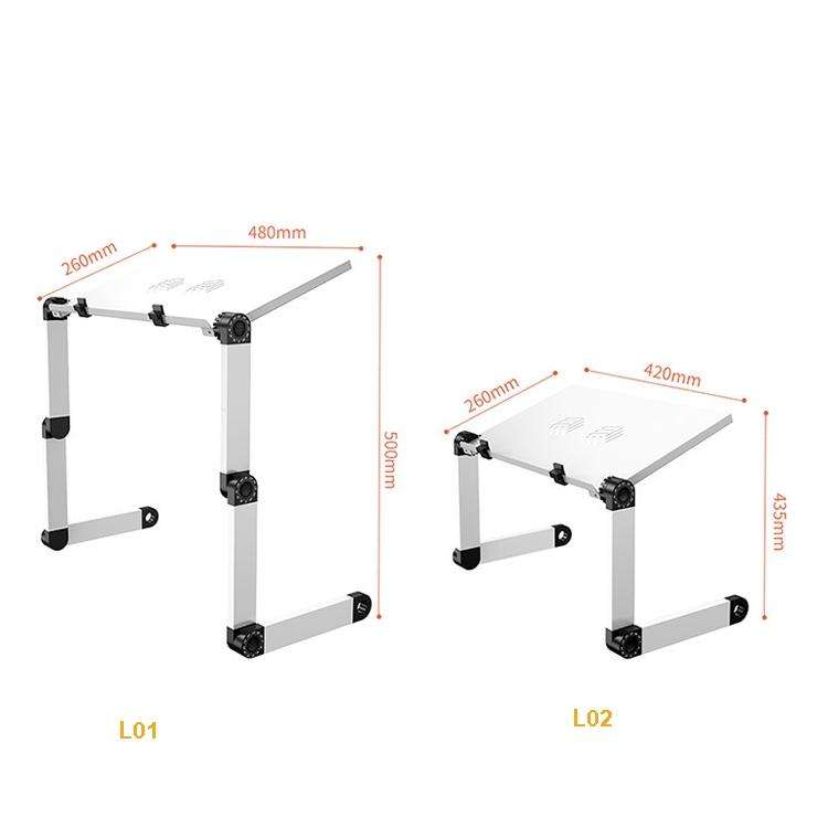 Oatsbasf Folding Computer Desk Laptop Stand Foldable Lifting Heightening Storage Portable Rack,St...