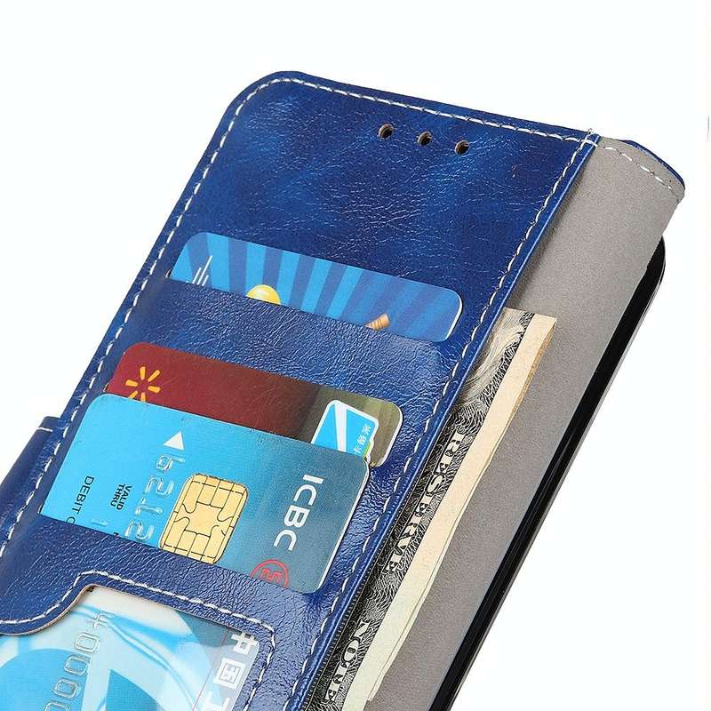For ZTE Blade A7s 2020 Retro Crazy Horse Texture Horizontal Flip Leather Case with Holder & Card ...
