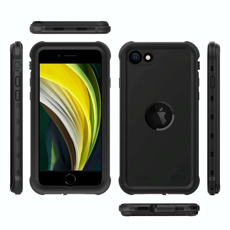 For iPhone SE 2022 / SE 2020 RedPepper Shockproof Waterproof Solid Color PC + TPU Protective Case...