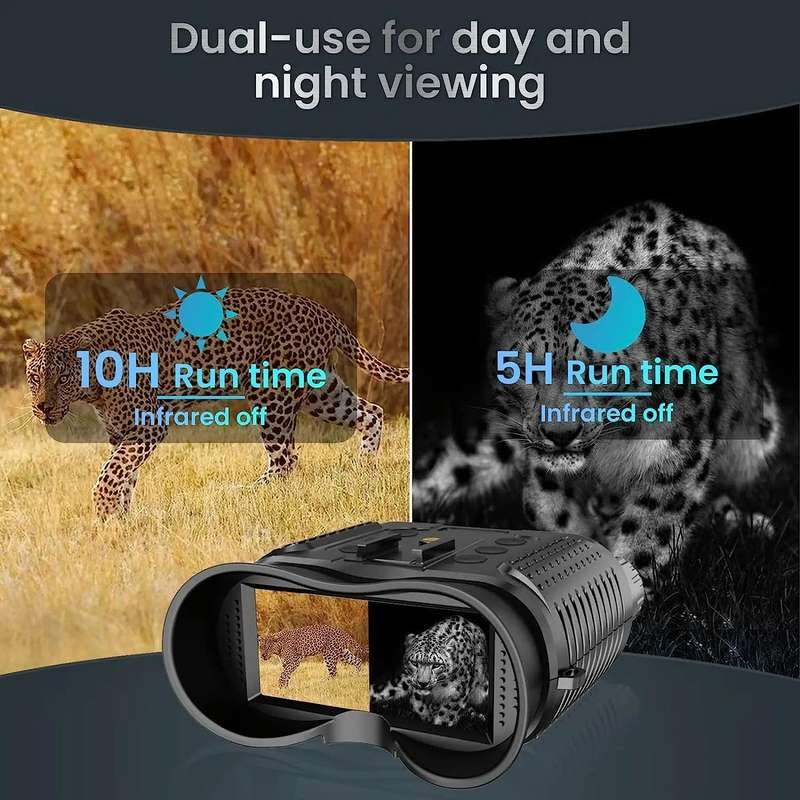 NV8160 Head-Mounted Night Vision Device Binocular Digital 2.7 Inch Screen Outdoor Infrared Night ...
