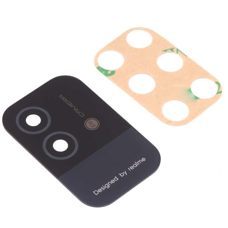 For OPPO Realme Narzo 50i RMX3235 10pcs Back Camera Lens (Black)