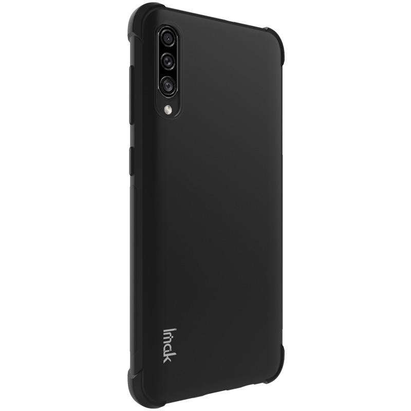 For Galaxy A50s / A30s IMAK All-inclusive Shockproof Airbag TPU Case, with Screen Protector(Black)