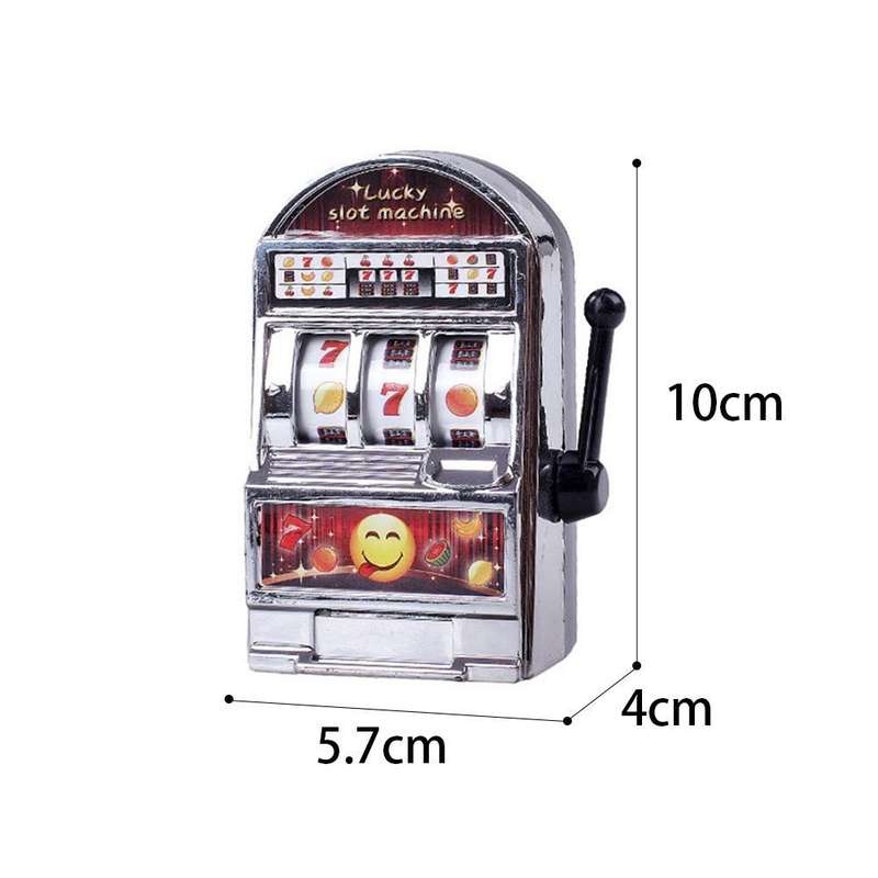 Mini Slot Machine Toy Rotatable Stress Reliever Children Party Jackpot Funny Jokes Play Toy, Rand...