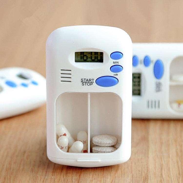 Smart portable Multi-Alarm Timer Pills Reminder Medicine Box(White)
