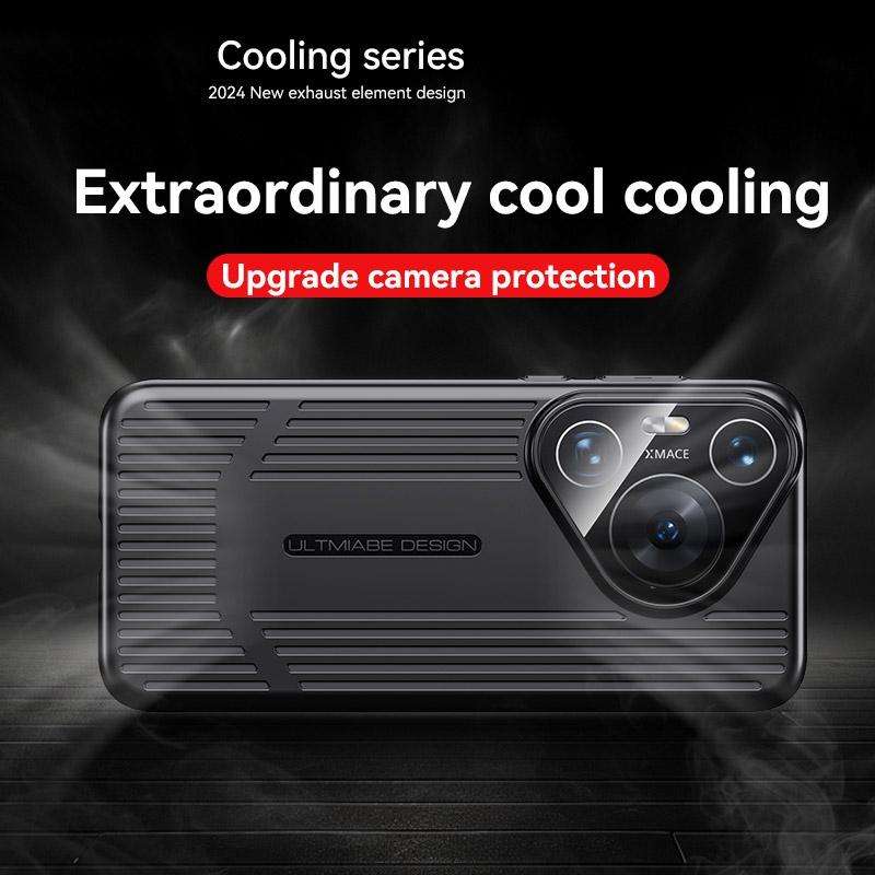 For Huawei Pura 70 Ultra Ice Sense Heat Dissipation Electroplating Frosted Phone Case(Grey)