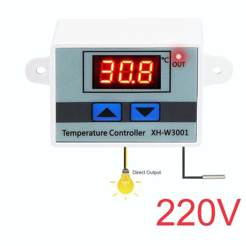 XH-W3001 Digital LED Temperature Controller Arduino Cooling Heating Switch Thermostat NTC Sensor ...