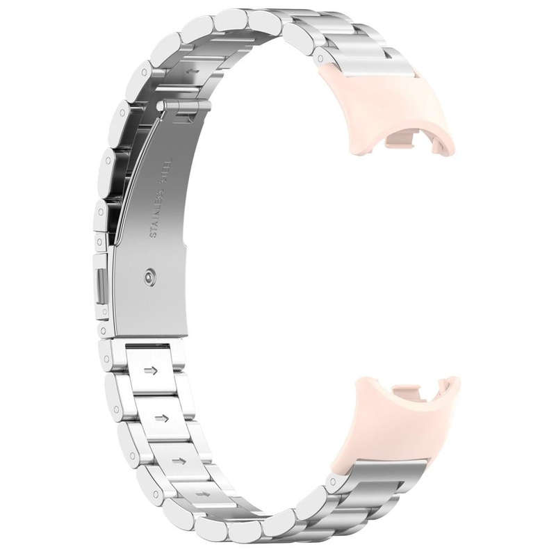 For Xiaomi Mi Band 8 1 Pair  PC Plastic Watch Band Connector(Light Pink)