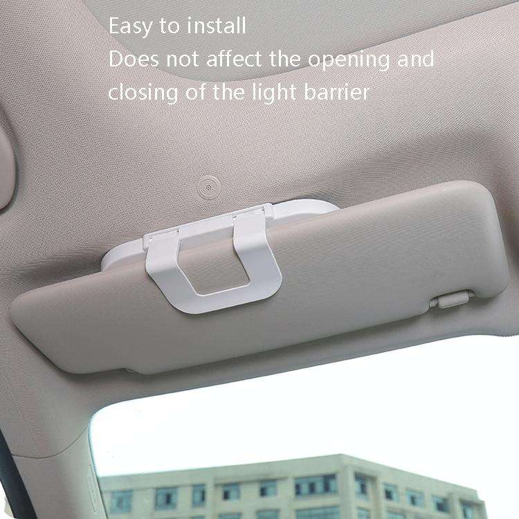 Car Sun Visor Makeup Mirror With LED Light(White)