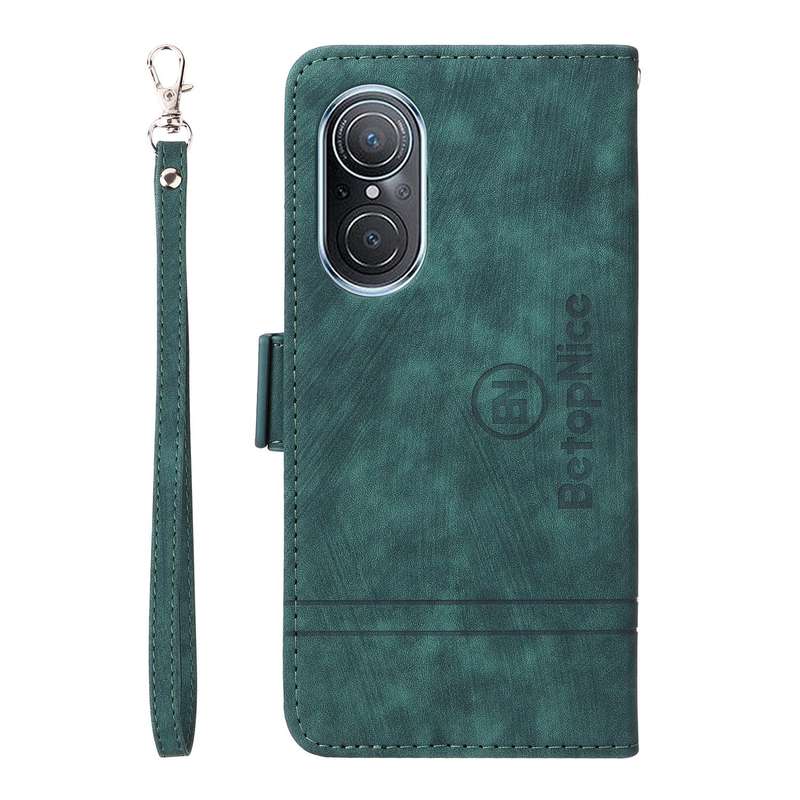 For Huawei nova 9 SE BETOPNICE Dual-side Buckle Leather Phone Case(Green)
