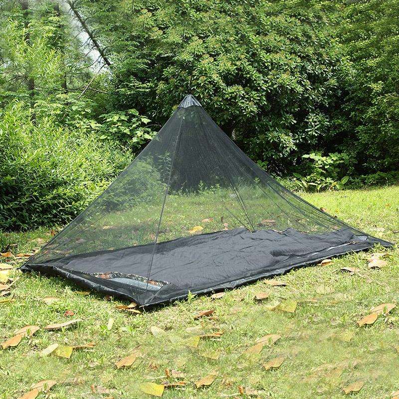 Polyester Mesh Tent Outdoor Camping Single Perspective Anti-Mosquito Net(Army Green)