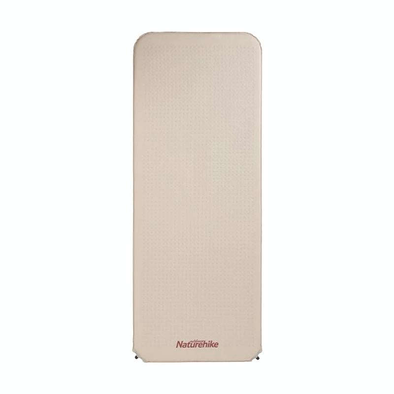 Naturehike NH20DZ002 Outdoor Camping Automatic Inflatable Sponge Sleeping Pad for Single (Almond ...