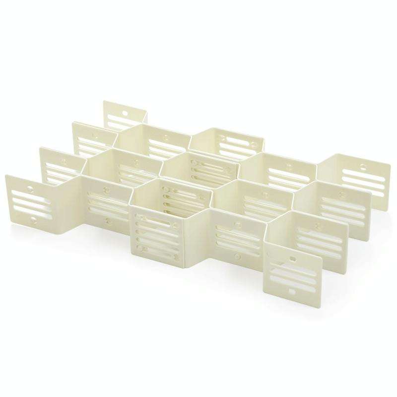 5 PCS TM19009 Drawers Storage Separator Retractable Drawer Divider(White)
