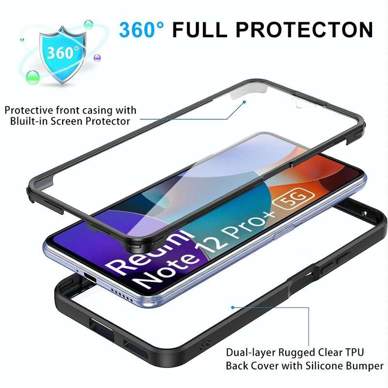 For Xiaomi Redmi Note 12 Pro 5G / Poco X5 Pro Acrylic + TPU 360 Degrees Full Coverage Phone Case(...