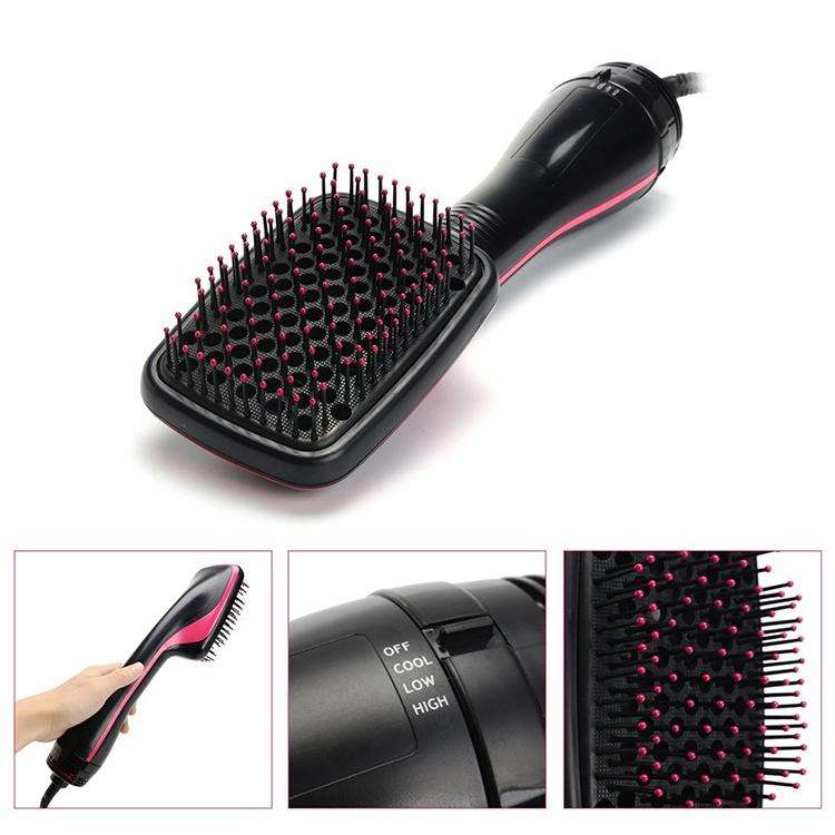 Professional Multi Function Electric Hair Blow Brush Hot Air Hair Curls Comb Salon Hair Styler, P...