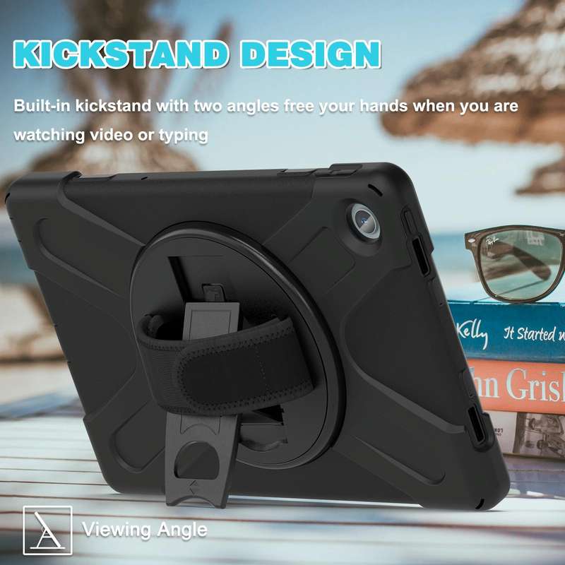 For Lenovo Tab M10 Plus 10.6 3rd Gen 2022 Silicone + PC Protective Tablet Case(Black)