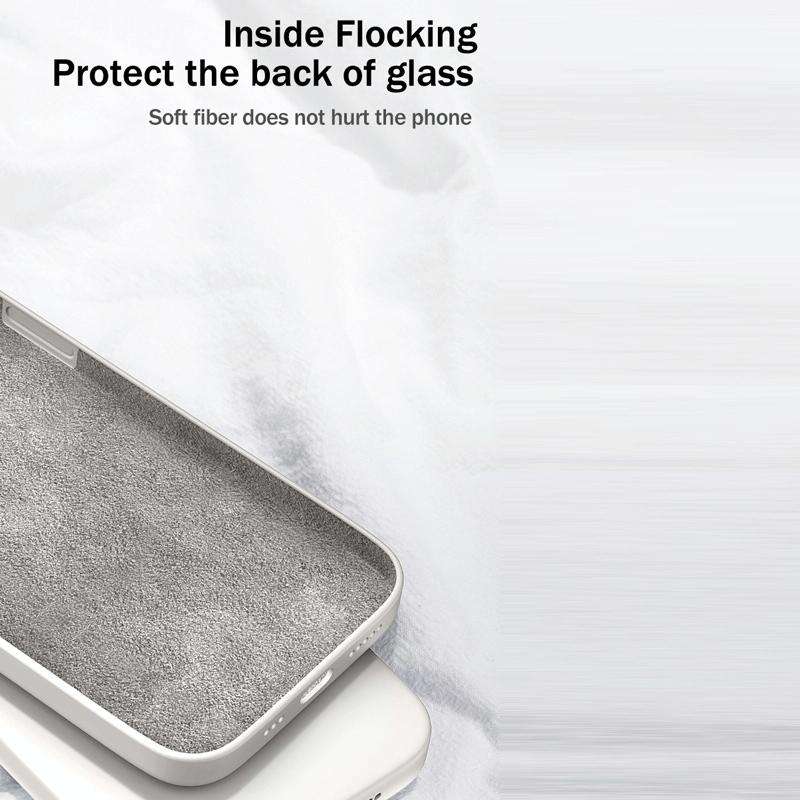 For Samsung Galaxy S21 5G Solid Color Imitation Liquid Silicone Straight Edge Dropproof Full Cove...