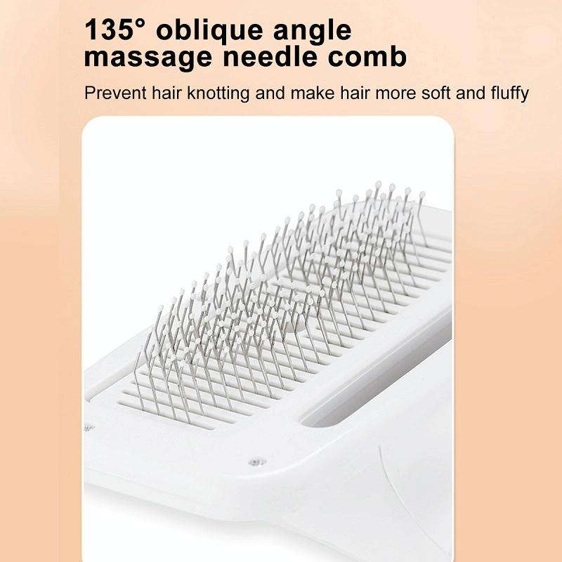 Pet Electric Comb Cat And Dog Brushing Cleaning Hair Dryer, Specification: UK Plug(3 Generation 8...