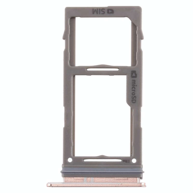 For Samsung Galaxy S10+ / S10 / S10e SIM Card Tray + Micro SD Card Tray (Rose Gold)