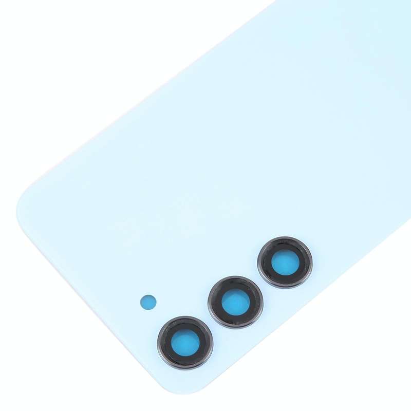For Samsung Galaxy S23 SM-S911B OEM Glass Battery Back Cover with Camera Lens Cover(Blue)
