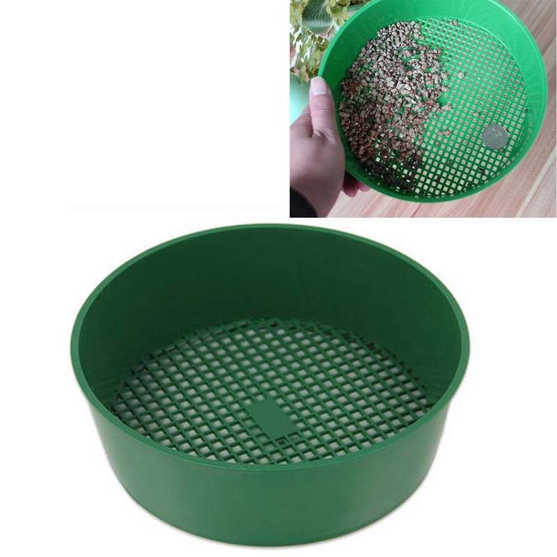 Plastic Mesh Sieve Soil Sieve PE Plastic Net Glasses of Gardening Tools Gardening Supplies, Sieve...