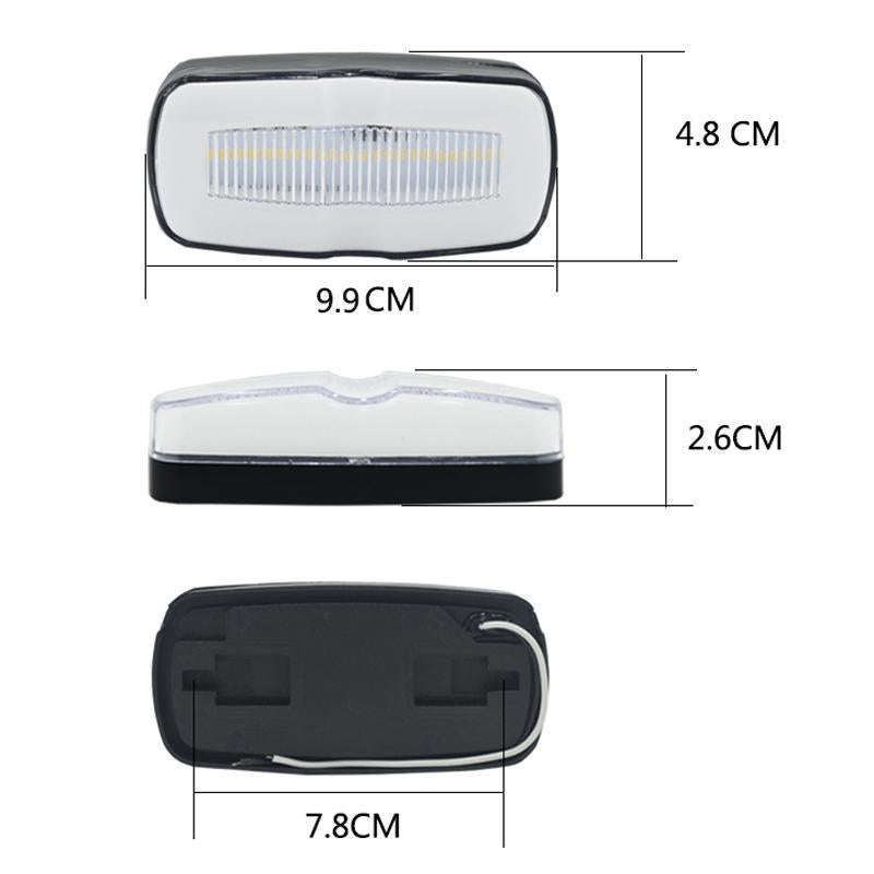 2 PCS MK-190 Truck LED Side Marker Light (Red Light)