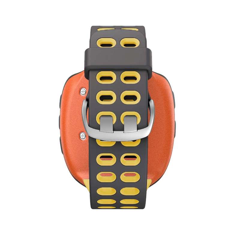 For Garmin Forerunner 310XT Two-color Silicone Watch Band(Grey Yellow)