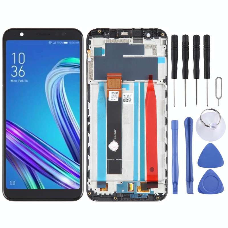OEM LCD Screen for Asus ZenFone Max M1 ZB555KL X00PD Digitizer Full Assembly with FrameBlack)