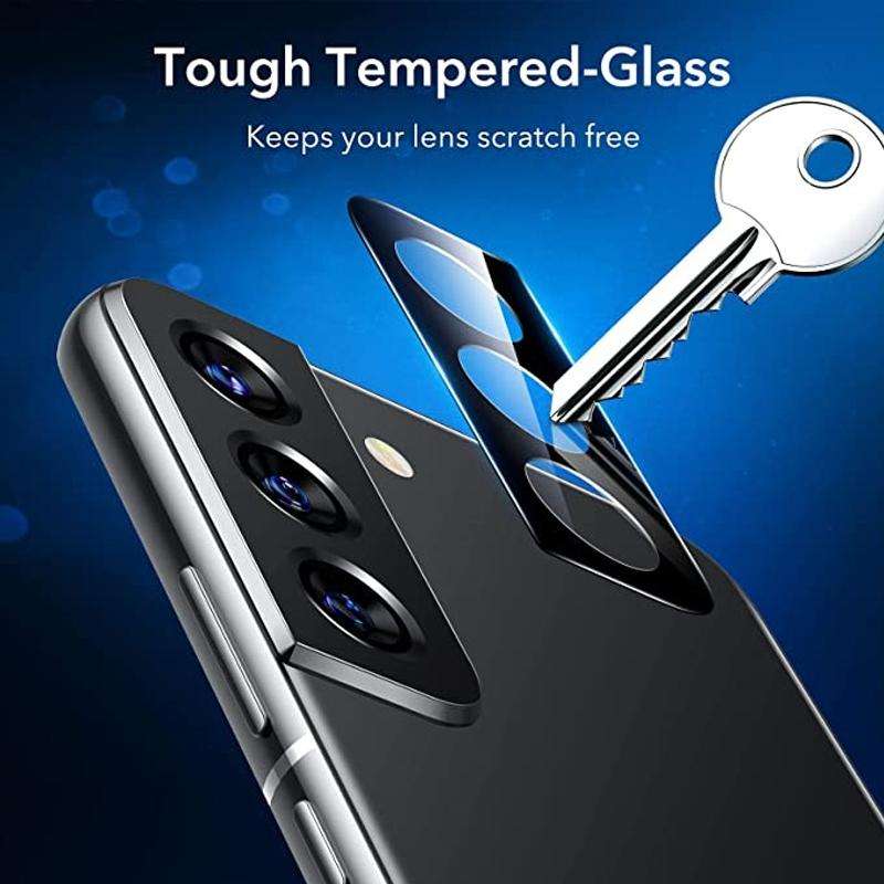 For Samsung Galaxy S22 5G 2pcs 3D Curved Edge Full Screen Tempered Glass Film with 2pcs Lens Prot...