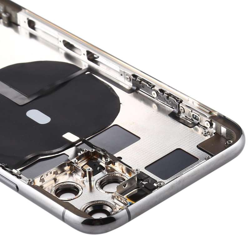 Battery Back Cover (with Side Keys & Card Tray & Power + Volume Flex Cable & Wireless Charging Mo...