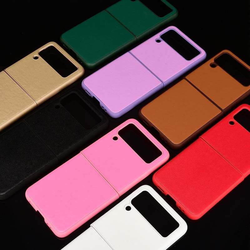 For Samsung Galaxy Z Flip3 5G Plain Texture Phone Case(White)