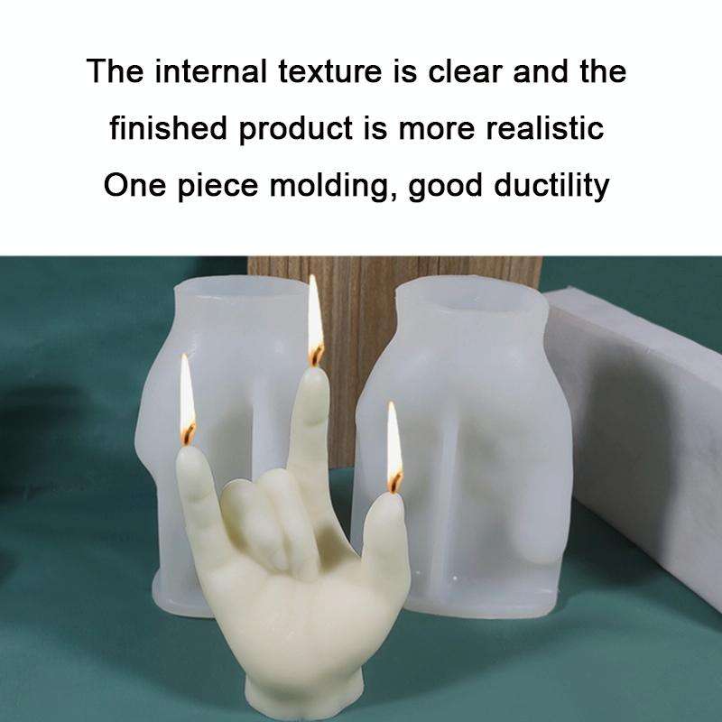 DIY Hand Shaped Scented Candle Silicone Mold, Specification: SX-LZ-332