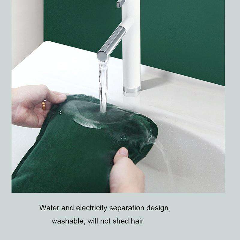 Waterless Graphene Hot Water Bag Rechargeable Hand Warmer,Style: Pillow Version 3 Gear(Gray)