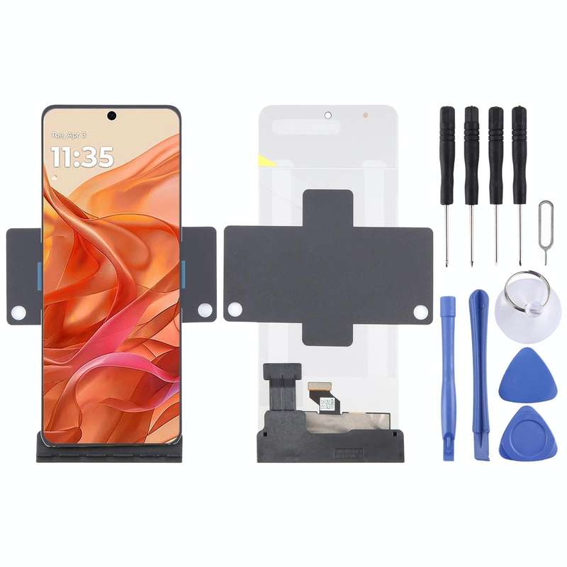 For Motorola Razr 50 Original Foldable LTPO AMOLED LCD Screen with Digitizer Full Assembly