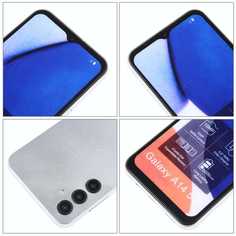 For Samsung Galaxy A14 5G Color Screen Non-Working Fake Dummy Display Model(Silver)
