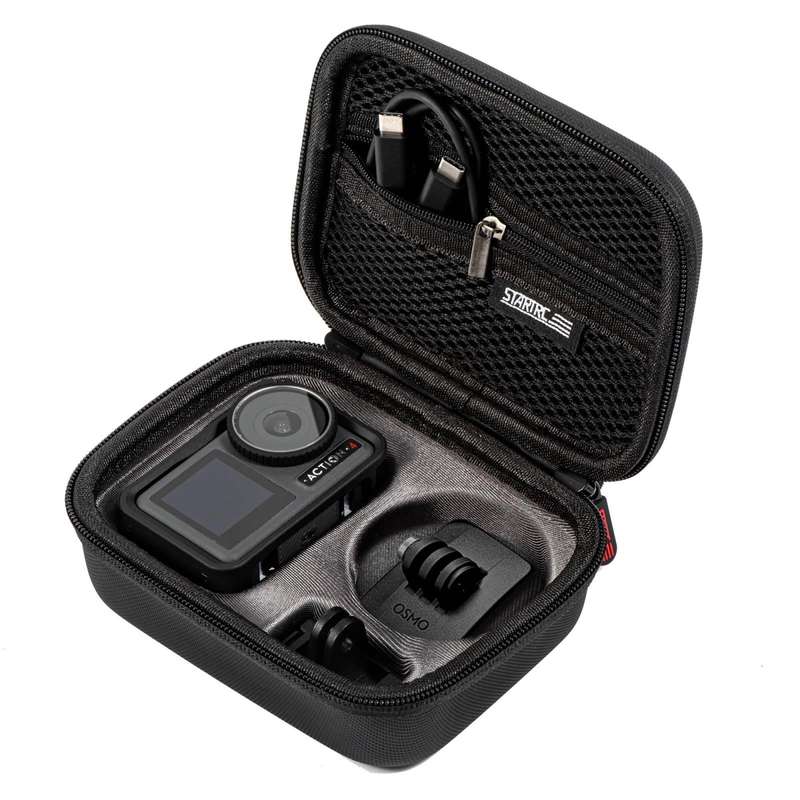 For DJI Osmo Action 4 STARTRC Portable PU Storage Box Case Standard Kit(Black)