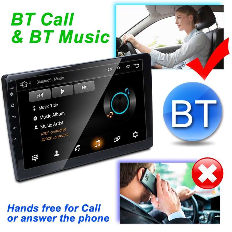 HD 10.1 inch Universal Car Android 8.1 Radio Receiver MP5 Player, Support FM & Bluetooth & TF Car...