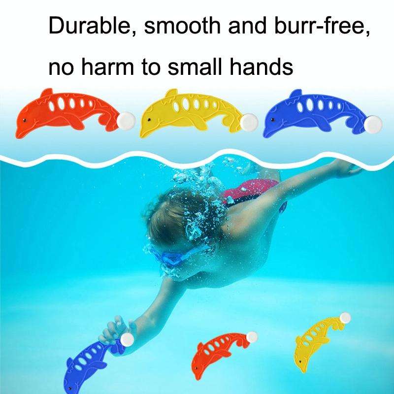 3PCS Fish Bones Diving Swimming Pool Toys Children Summer Water Toys
