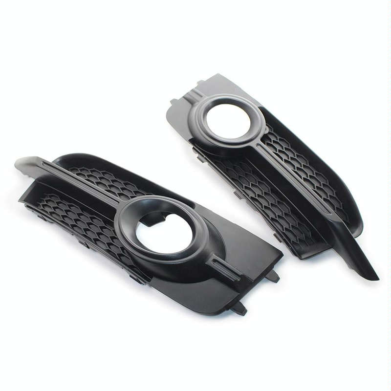 For Audi A1 8X 2011-2014 1 Pair Car Bumper Fog Lamp Decorative Cover Lower Grille Fog Lamp Frame ...