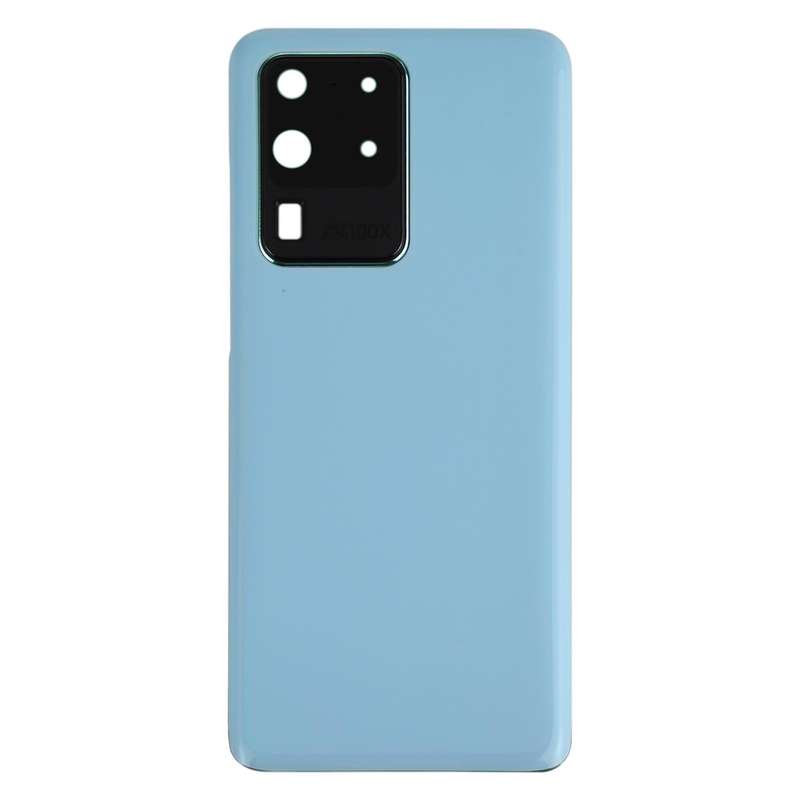 For Samsung Galaxy S20 Ultra Battery Back Cover with Camera Lens Cover (Blue)
