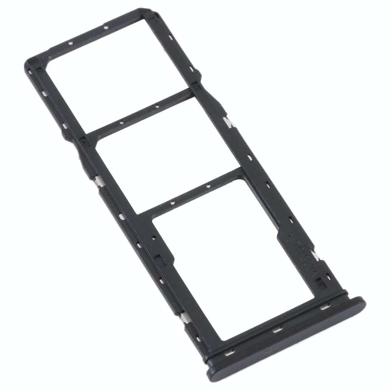 For Xiaomi Redmi A1 2022 / Redmi A1+ SIM Card Tray + SIM Card Tray + Micro SD Card Tray (Black)