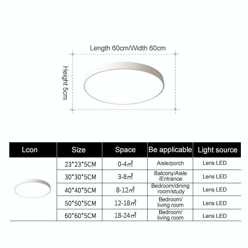 Macaron LED Round Ceiling Lamp, Stepless Dimming, Size:30cm(Gold)
