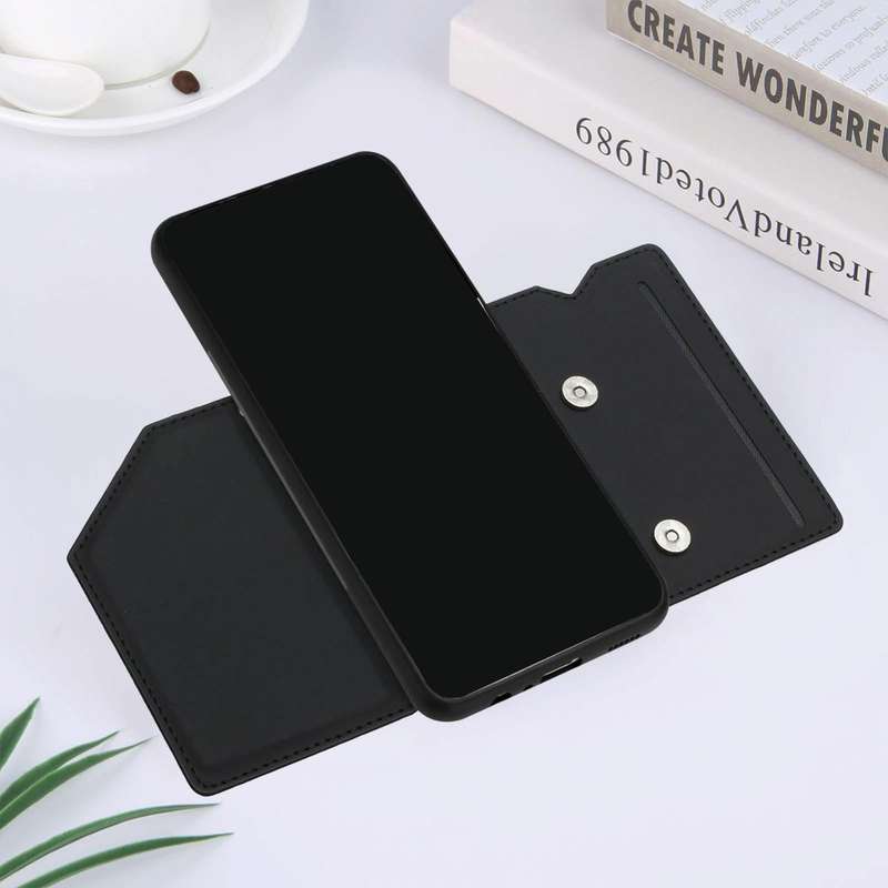 For Samsung Galaxy A13 5G Skin Feel PU + TPU + PC Back Cover Shockproof Phone Case with Card Slot...